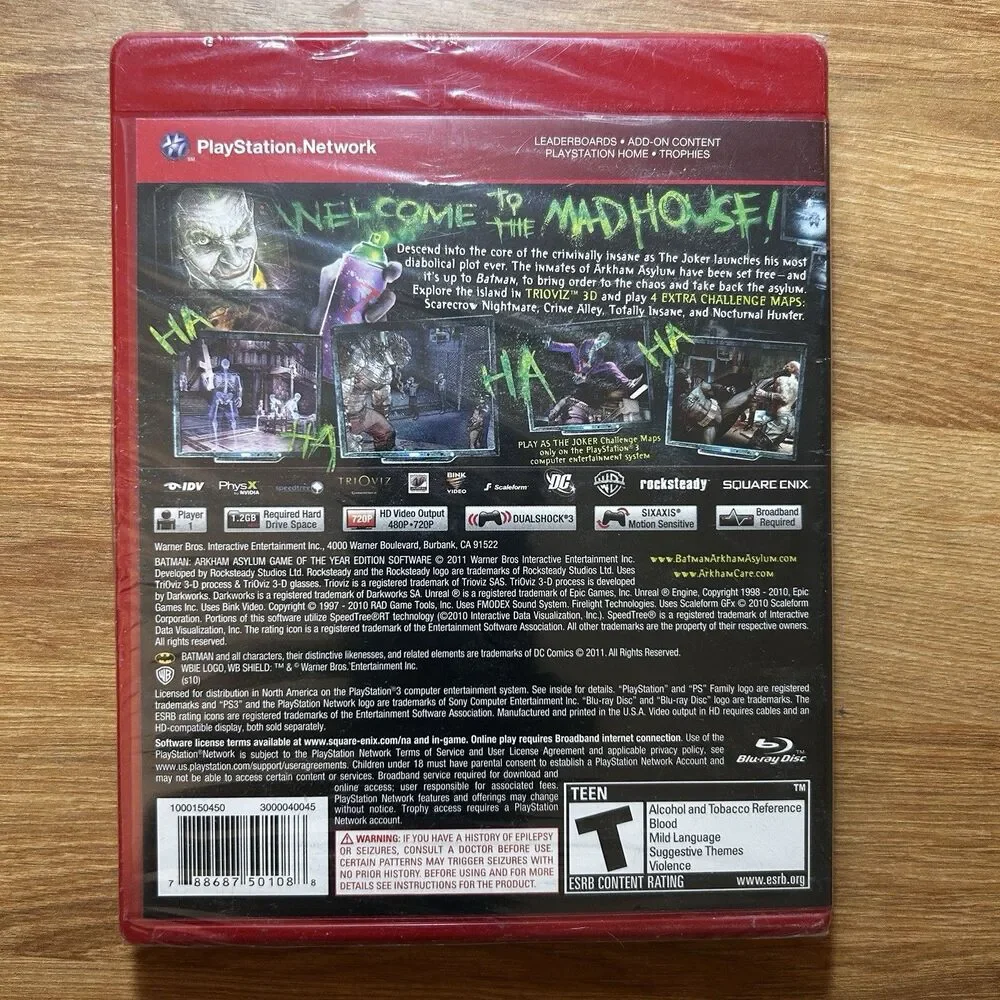 Batman Arkham Asylum Game Sealed Game of the Year Edition  PS3 Brand New
